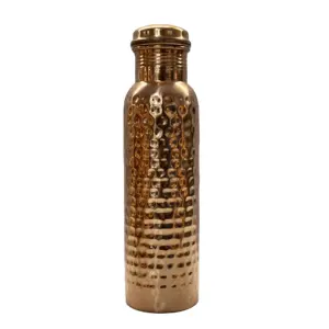 Durable Quality Pure Copper Water Bottle Manufacturer And Supplier From India Contact For Bulk Order By Antique World Overseas