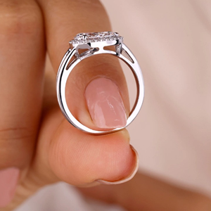 Anillo de compromiso y boda clásico con diamante de corte pera de 1.12 quilates cultivado en laboratorio, certificado IGI, engaste invisible en oro, ideal para fiestas. - Product Image 4