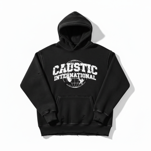 เสื้อฮู้ดซิปผู้ชายสไตล์วินเทจ ผ้าฝ้าย 100% หนัก 400GSM ล้างสีแบบแอซิดวอช สกรีนโลโก้ได้ตามสั่ง สตรีทแวร์ ทรงโอเวอร์ไซส์ รับผลิตแบบ OEM ODM - Product Image 1