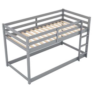 Letto a castello singolo su singolo grigio con scaletta per bambini (vecchio SKU WF281727AAE/WF286602AAE) - Product Image 6