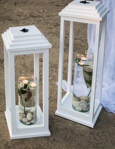 Farol grande de madera, rústico, hecho a mano, decorativo, colgante, para bodas, jardín, patio, restaurante, hotel - Product Image 4