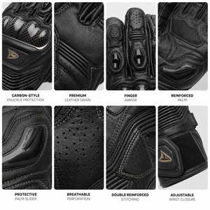 Gants de course moto haute performance en cuir de vachette pleine fleur, couleurs personnalisées, logo, fournisseur en gros - Product Image 5