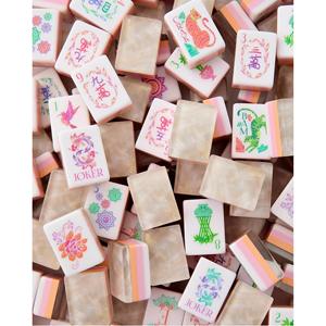 Customized 4 Layer <b>Mahjong</b> Tile <b>Set</b> 160 Pearl American Style Tiles With Carving - Product Image 2