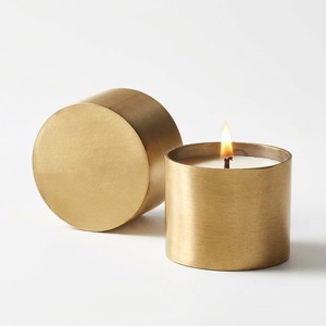 Wholesale Rose Gold Candle Tin with Lid Bulk Elegant Copper Metal Candle Jar Container for Custom Private Label Scented Candle - Product Image 5