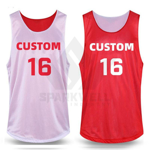 เสื้อบาสเก็ตบอลแบบกำหนดเอง คอวี แขนกุด ผ้าตาข่าย ระบายอากาศได้ดี สำหรับผู้ใหญ่ ทุกเพศ ทุกวัย ชุดทีม พิมพ์หมายเลข 16 น้ำหนัก 340 กรัม ใช้ได้ทุกฤดู - Product Image 4