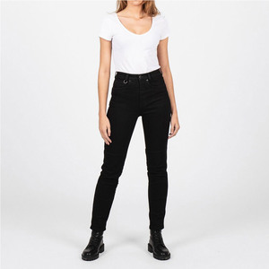 Pantalones Vaqueros de Cintura Alta para Mujer, Invierno, 100% Algodón, Ecológicos, Transpirables, Material Suave y Elástico, con Servicio de Logotipo Personalizado - Product Image 1