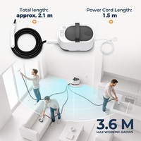 Machine à vapeur portable, chauffage instantané en 15 secondes, réservoir rechargeable de 1 L, nettoyeur vapeur portatif, nettoyage en profondeur, pour la maison et l'hôtel