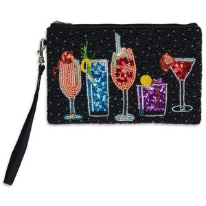Unique Beaded Embroidery Pouch with Creative Handcrafted Artwork and Elegant Everyday Carry Design - Product Image 3