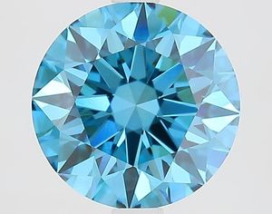 Luxira Jewels Diamant CVD cultivé en laboratoire certifié IGI 2,63 CT, taille brillant, bleu vif fantaisie, VS1, excellent pour la fabrication de bijoux - Product Image 1