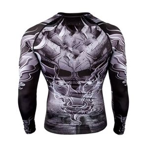 Camiseta Deportiva de Compresión de Manga Larga con Estampado Gráfico Estilo Superhéroe, para Fitness y Rendimiento Atlético - Product Image 6