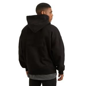 Sweat à capuche pour homme de qualité supérieure personnalisé, tissu tissé 100% coton, logo brodé, poche avant, style décontracté, respirant, respectueux de l'environnement - Product Image 3