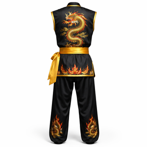 Uniformes de Kung Fu Unisexe en Coton, Soie et Polyester Personnalisés en Gros – Fabricant OEM Direct d'Usine pour l'Entraînement aux Arts Martiaux - Product Image 2
