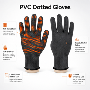 Gants de travail antidérapants en nylon résistants à la chaleur, sans silicone ni latex, pour atelier et entrepôt - Product Image 6