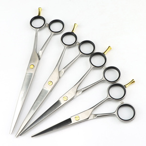 Tijeras de Peluquería Profesionales Hechas a Mano con Marca Privada, Acero Inoxidable, Mangos de Cerámica, Plegables, Mango Largo, Alta Calidad - Product Image 1
