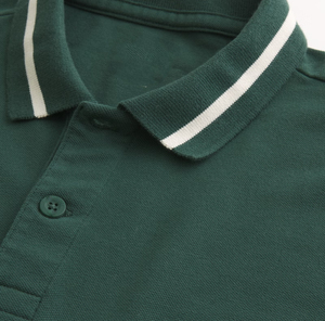 Polo en coton pour homme, toucher doux, col côtelé, style décontracté, mode confortable, vêtement d'été haut de gamme - Product Image 6