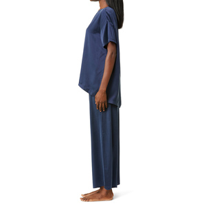 Summer Sleepwear Fashion Woman Silk <b>pyjama</b> Set Silk Sleep Wear Night <b>Suit</b> For Ladies Home Night Wear Clothes - Product Image 2
