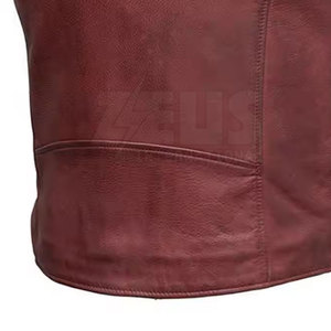 Chaleco de Cuero sin Mangas para Hombre 2026, Color Personalizado, Chaleco de Cuero de Alta Calidad con Logotipo Personalizado para Hombre - Product Image 4