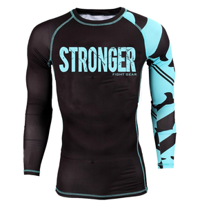 เสื้อรัดกล้ามเนื้อแขนยาวสำหรับ MMA ระบายอากาศได้ดี น้ำหนักเบา แห้งเร็ว ยืดหยุ่น เหมาะสำหรับศิลปะการต่อสู้ ทุกเพศ ทุกวัย ใช้สำหรับการฝึกซ้อมและการแข่งขัน - Product Image 1