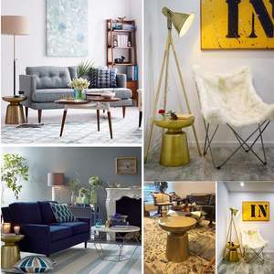 Table d'appoint métallique traditionnelle très demandée pour bureau, salon, café - Table de support durable et écologique en aluminium pour café et collations - Product Image 6