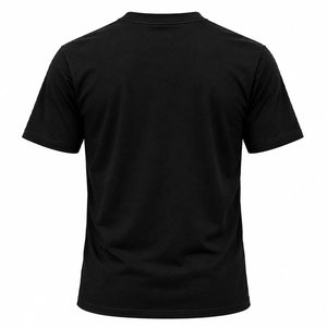 Fishing Paradise Herren-T-Shirt aus schwarzer Baumwolle mit Fisch-Design, atmungsaktiv, lässiges Oberteil - Product Image 3