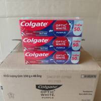 Dentifrice Colgate Optic White Purple 150g Formule blanchissante pour usage domestique