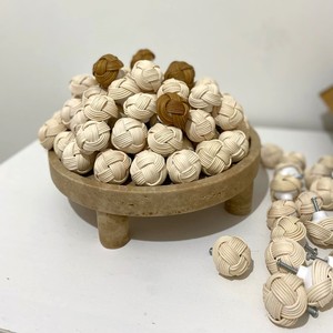 Poignées de porte en rotin tressé naturel, prix bas, écologiques, de haute qualité, bouton naturel. - Product Image 4