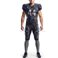Uniforme de football américain en polyester haute performance, respirant, léger, design athlétique pour les entraînements et les matchs d'équipe