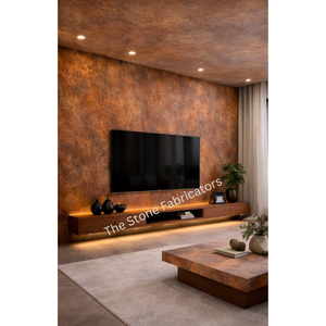Losa de Mármol Natural Oxido Rust, Lámina de Piedra Flexible, Resistente al Agua, Diseño Moderno, Baldosa para Piso TSF India, 3 Años de Garantía - Product Image 4