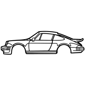 Décoration Murale Moderne en Métal pour Voiture, Sculpture Murale en Fer Noir pour Salon, Chambre, Intérieur et Extérieur, Taille Personnalisée, Faite à la Main - Product Image 1