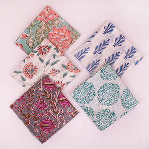 Multi-colour Handmade Block Printed Cotton Bandana Eco-Friendly <b>Head</b> <b>Wrap</b> Stylish Unisex Square Scarf Organic Neck Accessory - Product Image 2