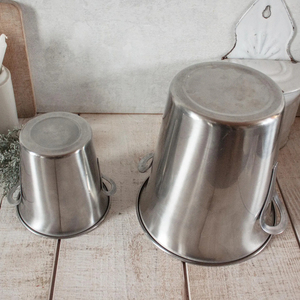 Polish Beverage Tub Metal Stainless Steel Wine Chiller Bucket Elegant Party <b>Ice</b> Bucket for Champagnes and Wines With Handles - Product Image 6