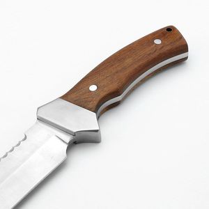 Straight Bowie Tactical Survival <b>Knife</b> Color Camel Bone Handle High Quality Damascus Steel Hunting Camping Fixed Blade <b>Knife</b> - Product Image 4