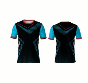 เสื้อกีฬาโพลีเอสเตอร์แห้งเร็วพิมพ์ลายโลโก้ตามสั่ง - Product Image 4