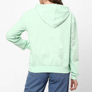 Precios al por Mayor, Sudadera con Capucha para Mujer Más Vendida, 100% Algodón Transpirable, Estilo Pullover Teñido Liso - Product Image 2