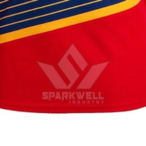Custom Ice Hockey Jersey Blue Red Yellow Sublimated Print V-Neck Full Sleeve Unisex Adult Breathable Polyester <b>Sport</b> <b>Apparel</b> - Product Image 3