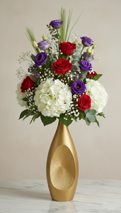 Florero de Metal Dorado con Diseño de Rayos de Sol, Elegante Florero Ovalado Hecho a Mano, Decoración Moderna para el Hogar, Centro de Mesa, Unidad Individual - Product Image 4