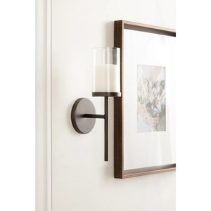 Luxury Metal Wall <b>Candle</b> Holder with Glass Tealight Holder Decorative Iron Wall <b>Sconce</b> for Wedding Party Hotel Home At Low Price - Product Image 6