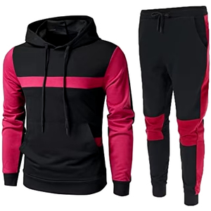 Men's Hooded Casual Eco-Friendly Winter Solid 100% Cotton <b>Tracksuits</b> for Jogging Running Training Wear Made in Pakistan - Product Image 1
