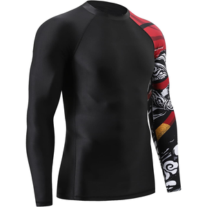 Rashguard Homme Personnalisé Respirant à Manches Longues pour BJJ, Impression Numérique, Vêtement de Sport MMA, Séchage Rapide, Anti-Bactérien, Anti-UV - Product Image 5