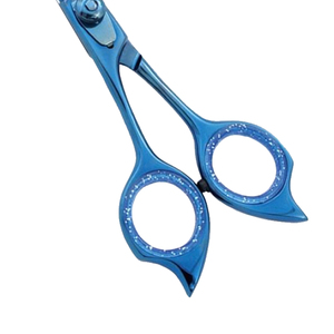 Wholesale Stainless Steel Blue Custom Logo Barber <b>Scissors</b> Hair Cutting Metallic Blue Shears Salon Hairdressing <b>Scissors</b> - Product Image 4