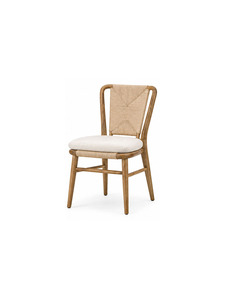 Fauteuil moderne en bois massif avec assise et dossier confortables, design scandinave pour salle à manger, café et restaurant - Product Image 3