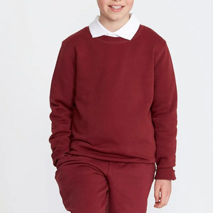 Sweat-shirt à capuche en tricot mélange coton et polyester pour uniforme scolaire primaire, unisexe, pour enfants - Product Image 1