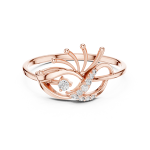 Anillo de Diamantes de Oro Sólido de 14k para Mujer, Corte Brillante Redondo, Anillo de Compromiso Clásico, Diseño Minimalista, Anillo para Regalo - Product Image 5