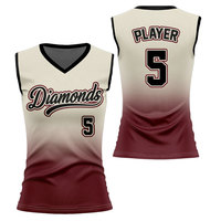 Kaos Softball Tanpa Lengan Desain Terbaru dengan Logo Custom