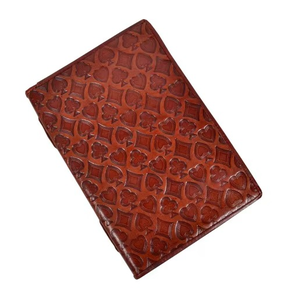 สมุดบันทึกหนังแท้ทำมือสไตล์วินเทจ ดีไซน์เย็บด้ายแบบเกลียวและแบบซาดเดิลสติทช์ พร้อมลายตกแต่ง - Product Image 2