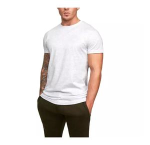 เสื้อยืดผู้ชายทรงปกติ ผ้าฝ้ายคุณภาพสูง 100% เนื้อหนา พิมพ์ลายด้านหน้า พร้อมดีไซน์เรียบง่ายและโลโก้แบบกำหนดเอง - Product Image 1