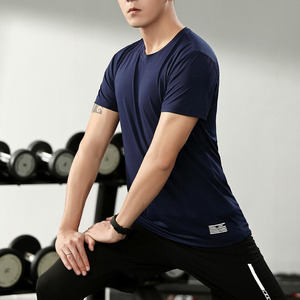 เสื้อยืดออกกำลังกายผู้ชาย แขนสั้น ระบายอากาศได้ดี แห้งเร็ว ซับเหงื่อ น้ำหนัก 220 กรัม ทรงปกติ รับสกรีนโลโก้ - Product Image 1