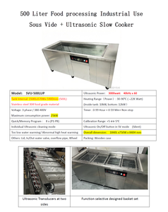 Olla de cocción lenta Sous Vide de 500L para cocina central, con calentamiento ultrasónico uniforme en todo el tanque, para una producción masiva, mejor sabor y tiernización. - Product Image 6