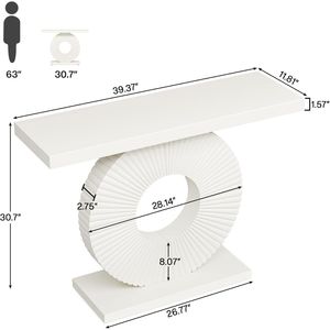 Mesa Consola de Madera para Entrada, Elegante Decoración para el Hogar, Mesas Consola - Product Image 5