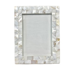 Neoclassical Pearl Photo <b>Frames</b> From Aaliyan Impex Top-Designed Products Home Drawing Room Made India <b>Metal</b> Custom Logo Gift Box - Product Image 1